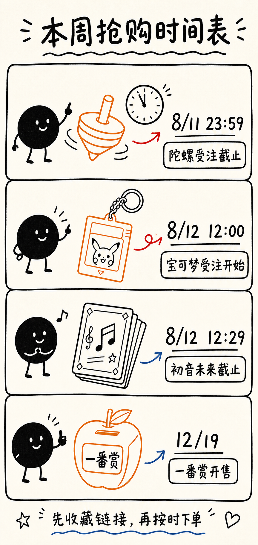 8月12日前后日本热门商品抢购时间表