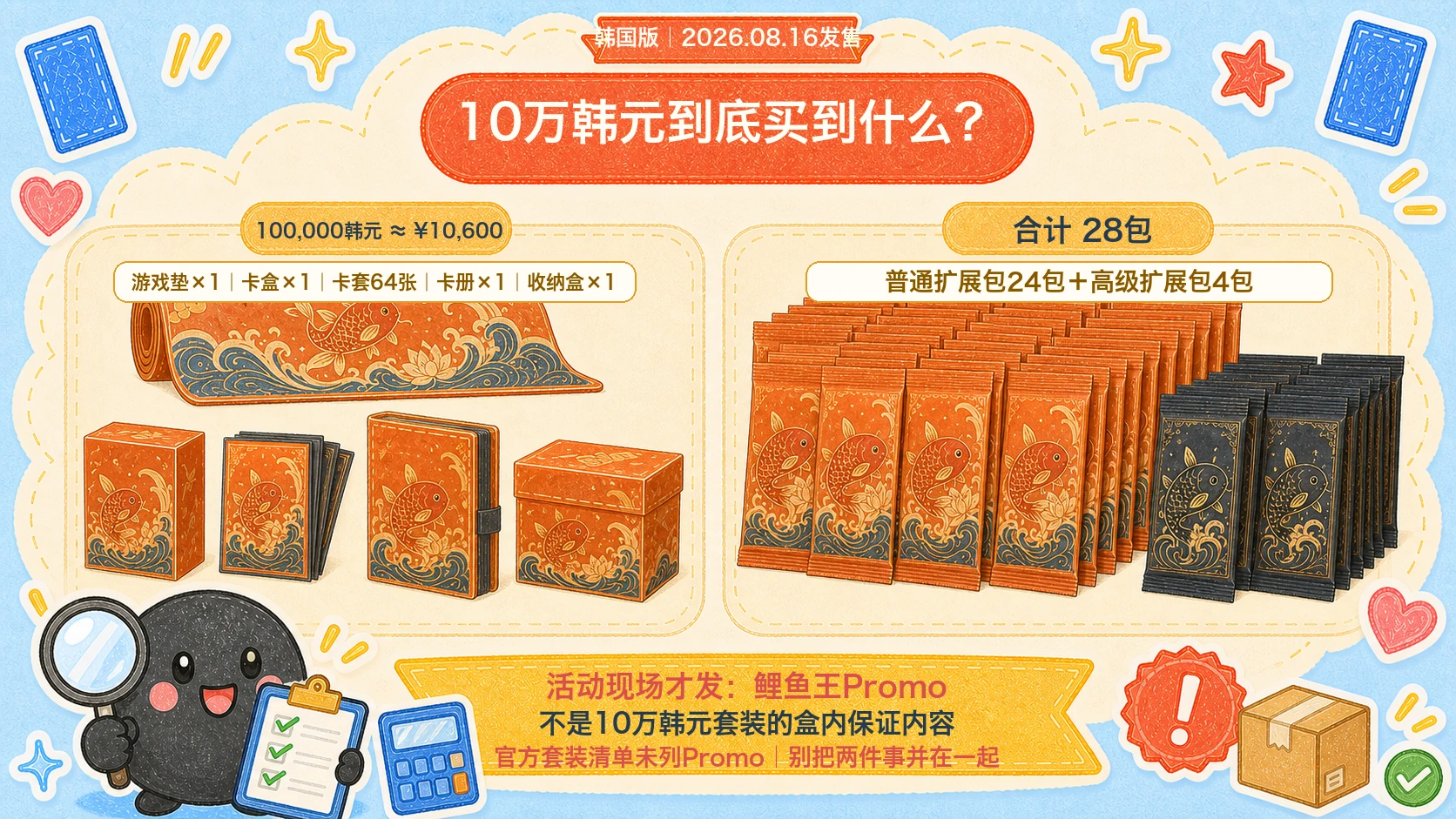 韩国鲤鱼王特别套装构成、日元换算与鲤鱼王Promo活动来源